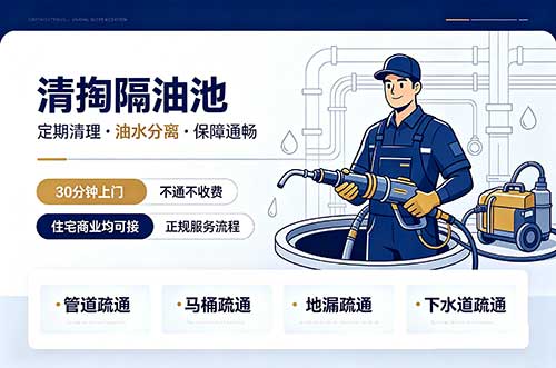 沙雅清掏隔油池